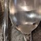 11 silver-plated dessert spoons, OD style, Louis XVI style