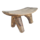 Antique wooden stool. Lobi African Art from West Africa