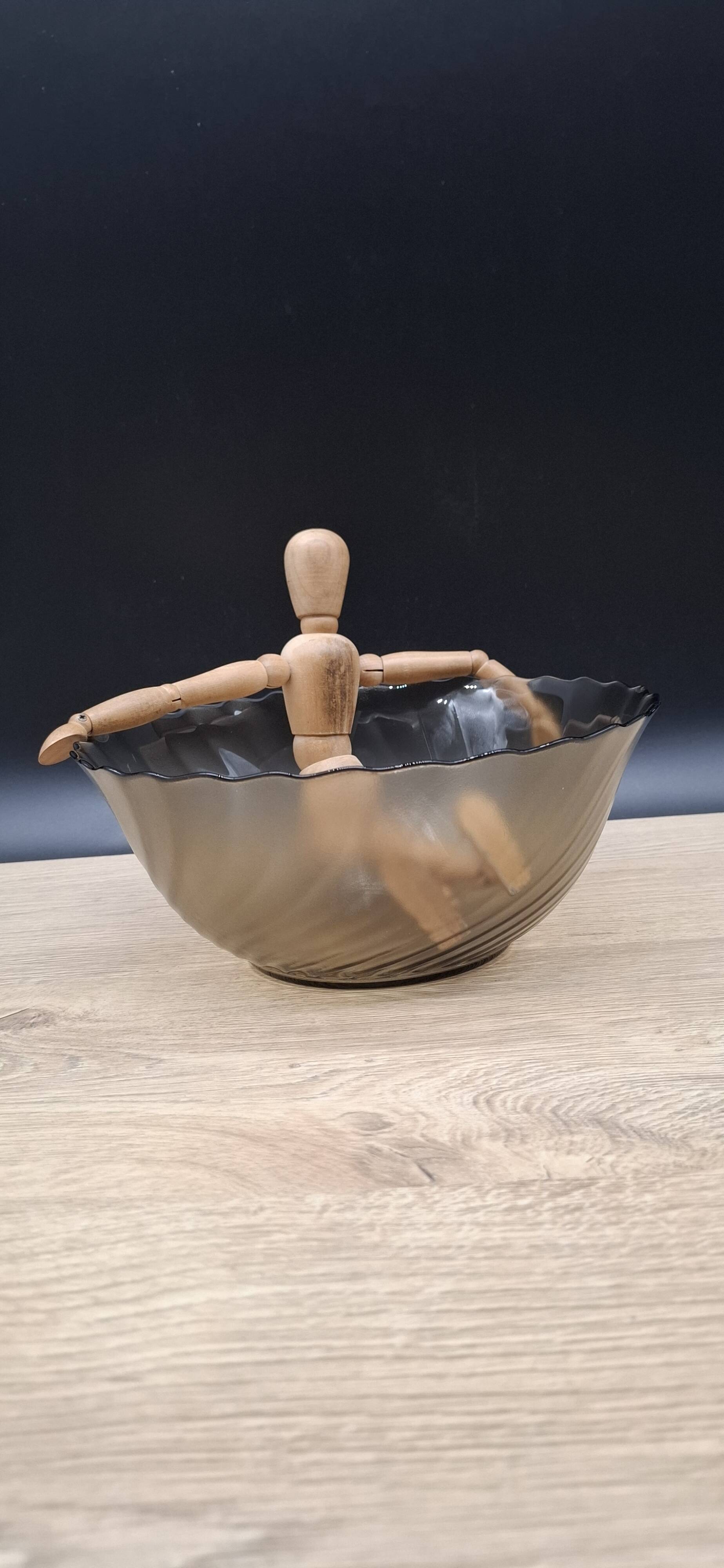 Arcoroc amber salad bowl