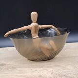 Arcoroc amber salad bowl