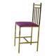 small golden metal accent chair