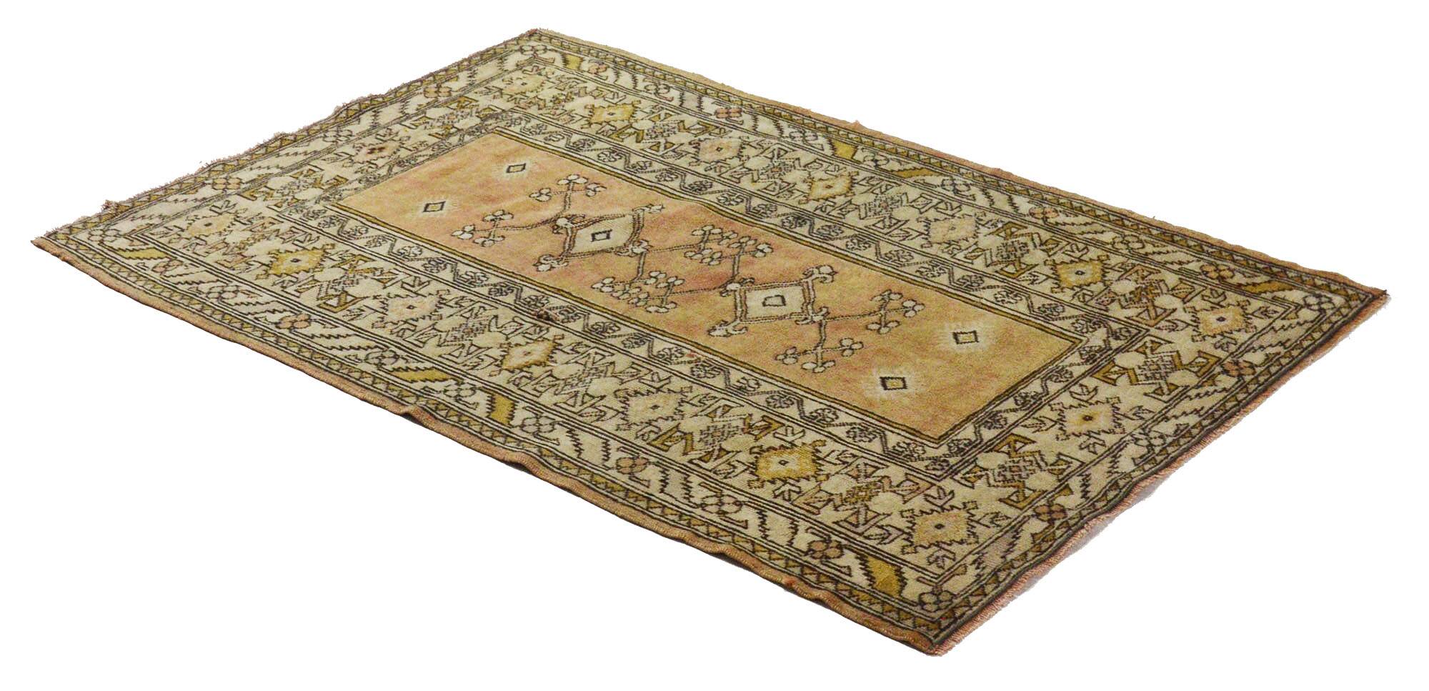 Turkish Anatolian Handmade Vintage Area Rug 185 cm x 110 cm