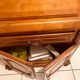 Solid wood secretary desk