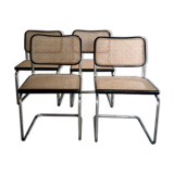 4 chairs cesca B32 Marcel Breuer