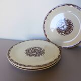 4 vintage dessert plates from Sarreguemines, Argonne model 210718