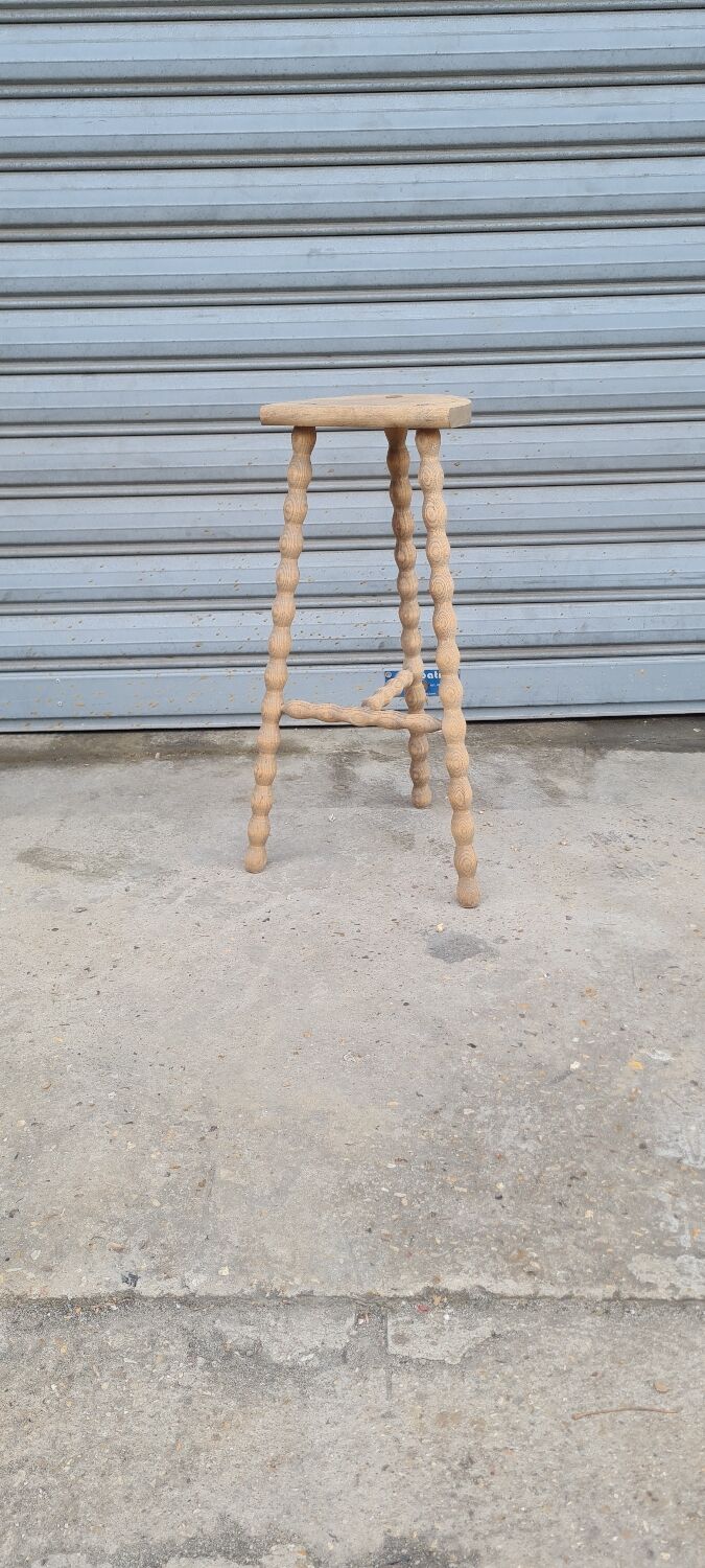 Oak tripod stool