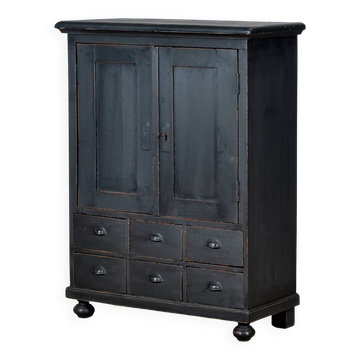 Pine cabinet with 6 drawers, circa 1920