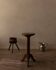 Vintage wooden pedestal plant stand