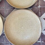 Set of 12 plates dessert gres