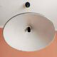 Large vintage industrial sheet metal pendant light 39 cm