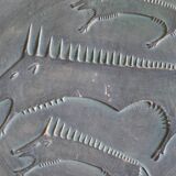 Ceramic wall plate attributed to Wim Mühlendyk