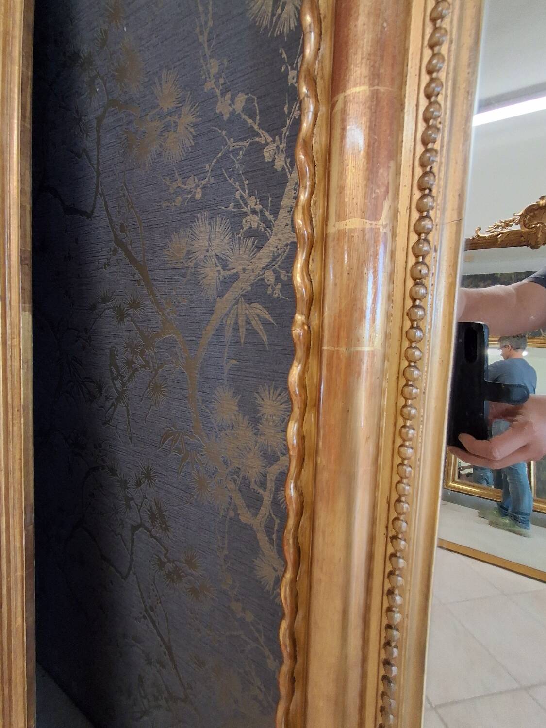 Louis Philippe period mirror 167 x 106