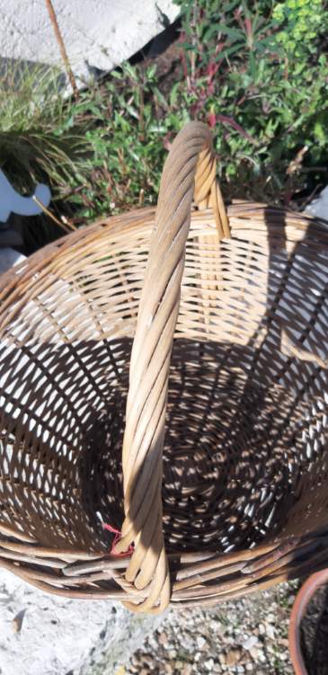 old wicker basket 60/70