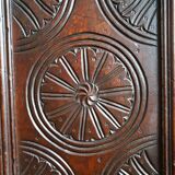 19th-century oak castle chest