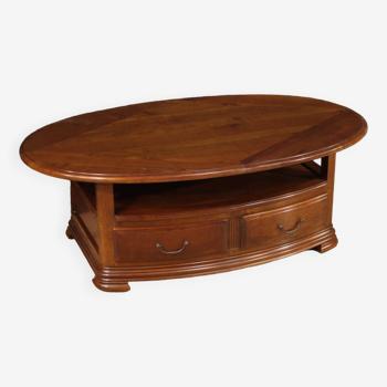 Table basse française en merisier et bois fruitier