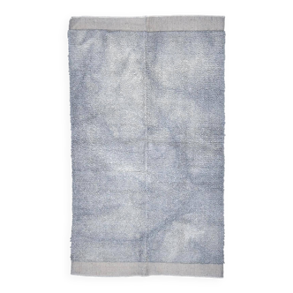 Tapis marocain bleu et gris 4x7 133x226 cm SK 240769
