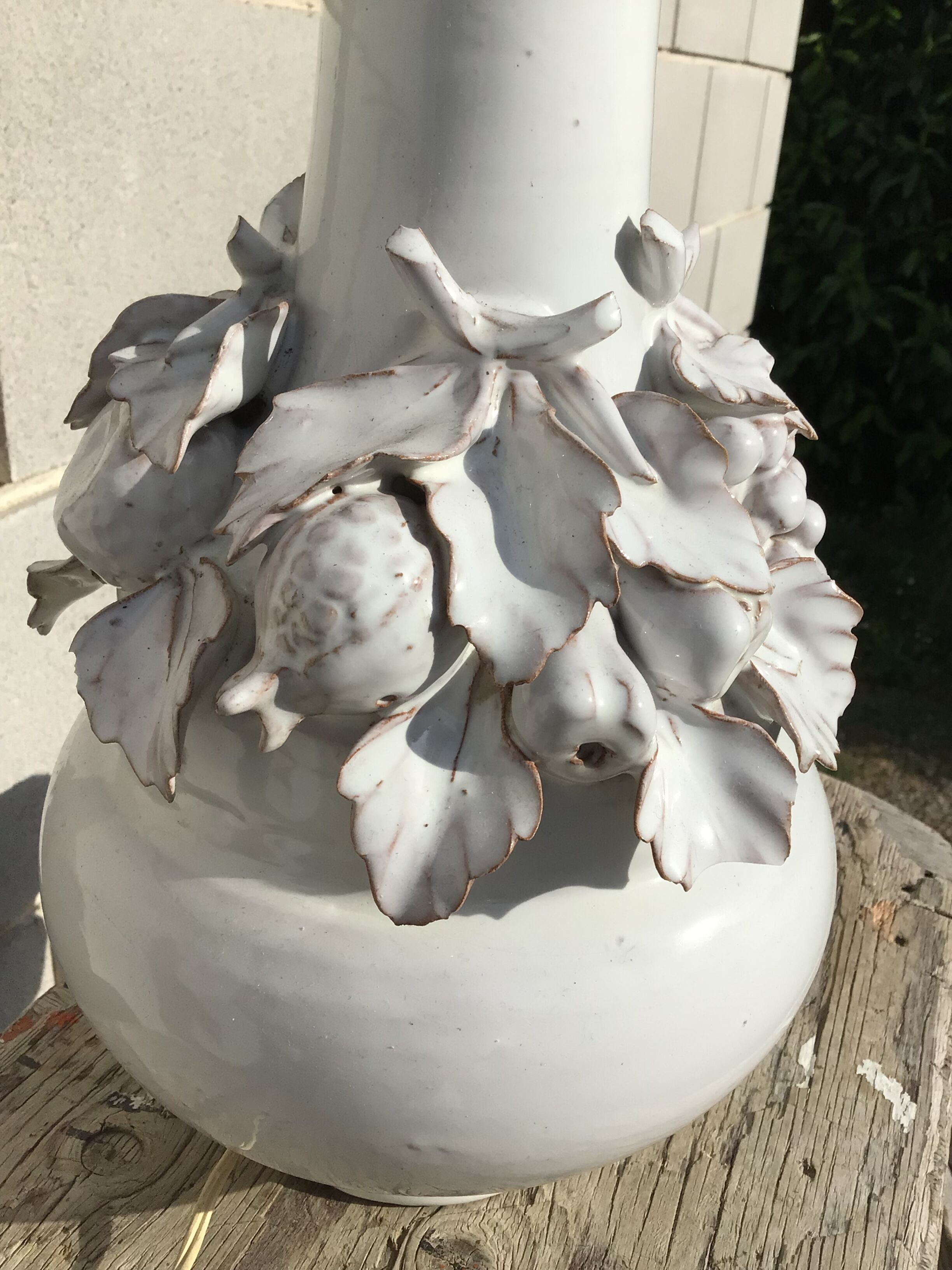 Terracotta lamp fruits 3 lights large model Ludi