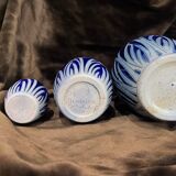 Série de 3 vases Burger Betschdorf  épis de blé