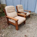 Paire de fauteuils vintage