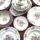 Luneville half porcelain table service