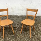 Série de 50 chaises  bistrot 1960