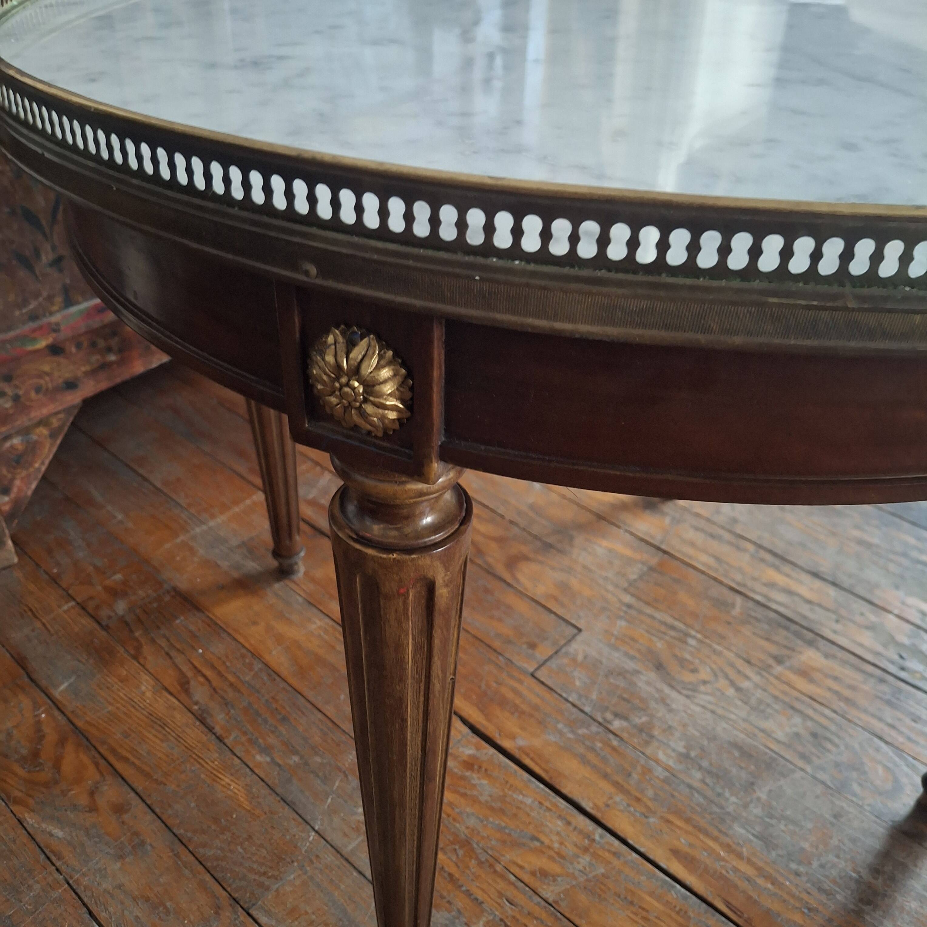 Louis XVI style bouillotte table.