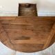 Louis-Philippe XIXth century demi-lune console table in solid walnut – seats 6 people.