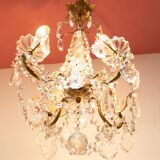 Old chandelier 4 burners bronze and tassels