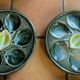 Set of 2 Saint Clément oyster plates in slip