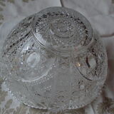 Cut crystal salad bowl