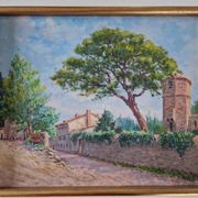 Christian Xapella (1927-2021) - Oil on hardboard - Provence landscape - Signed