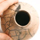 Vase in gray and powder pink raku sandstone signed with Japanese inspiration