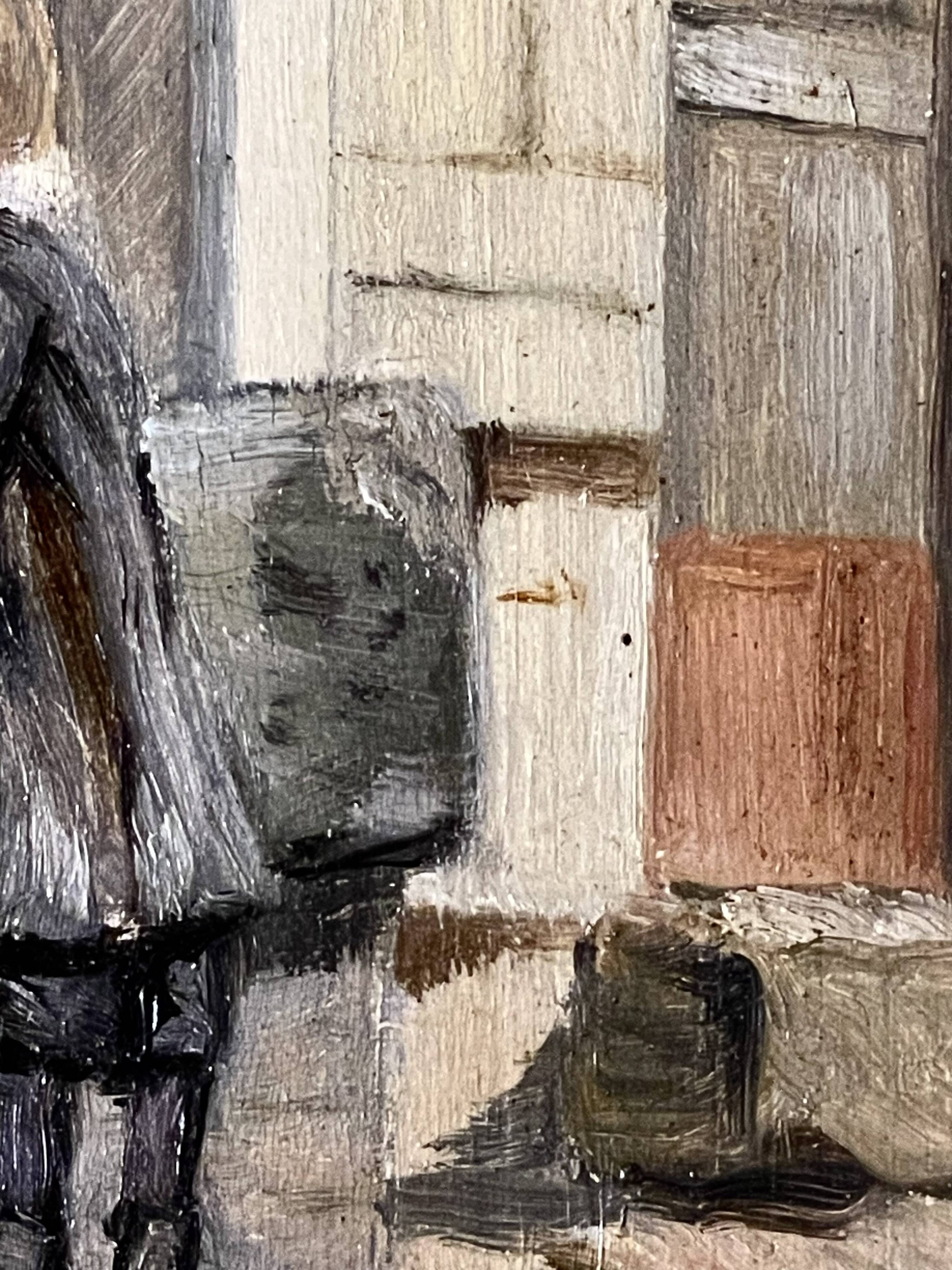 "The schoolboy at the fountain" old painting