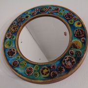 French ceramic mirror, 1960s