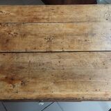 Low table in pine, one drawer