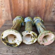 3 Bougeoirs de Tamegroute en céramique émaillé.