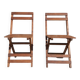 Chaises en bois pliables années 50