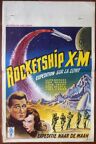 Affiche cinéma originale "Rocketship X-M" Film science-fiction 36x55cm 1950
