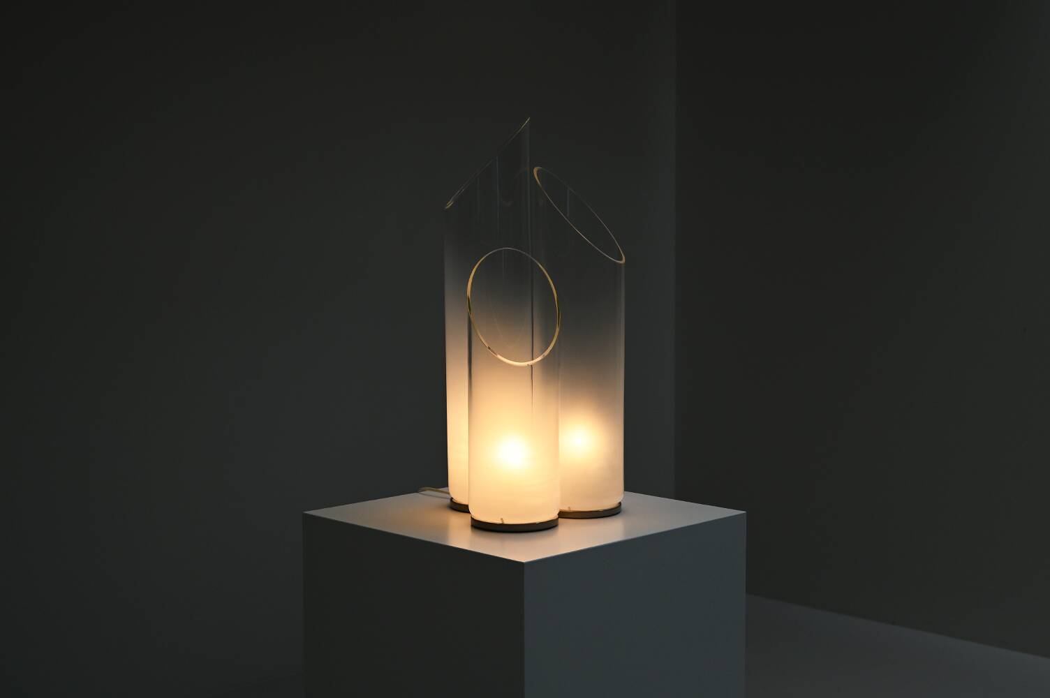 Large table lamp by Carlo Nason for Mazzega, 1960s Italy.