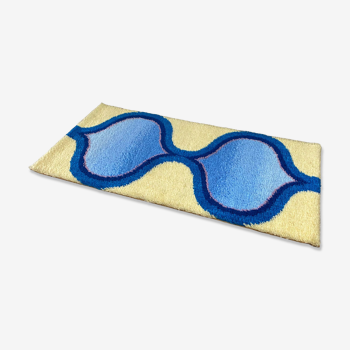 Tapis space age 1970 siegel 143x70cm