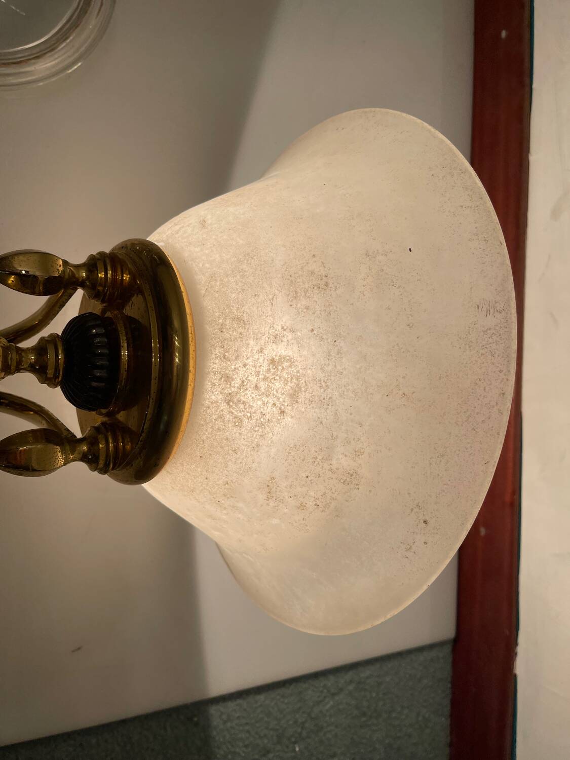 Large Brass Murano Glass Sconces Set of 2