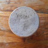 Pitcher, signed pyrite stoneware vase