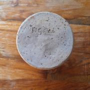 Pitcher, signed pyrite stoneware vase