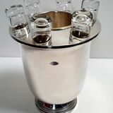 Vodka freshener with 6 glasses in Portieux crystal