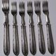 Antique Mappin & Webb silver plated dessert or dessert forks