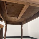 Old walnut bistro table