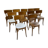 Set of 11 Baumann bistro chairs