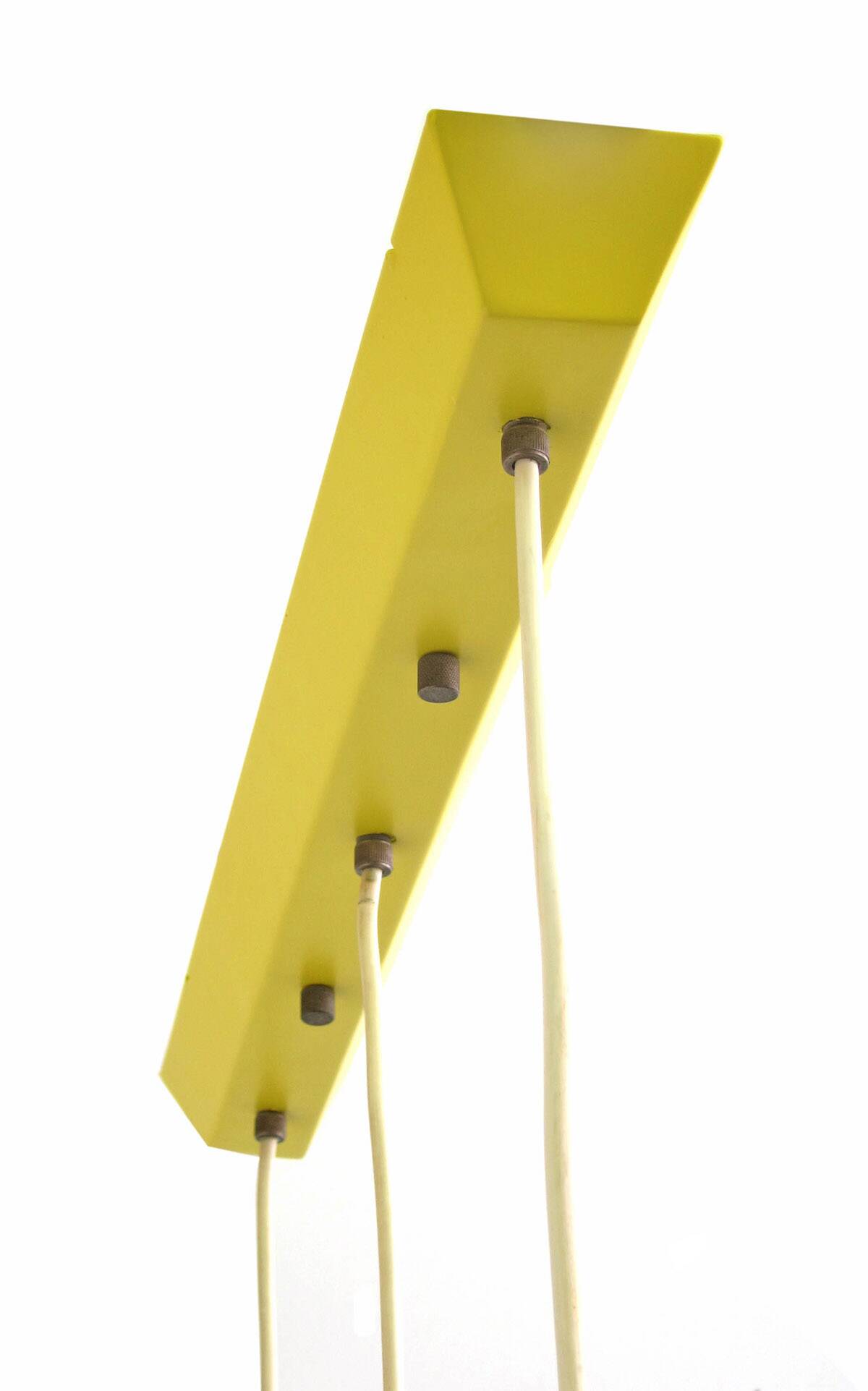 Louis Kalff – pendentif vintage Philips jaune, rouge, noir