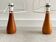 Set of 2 vintage teak table lamps / lamp bases