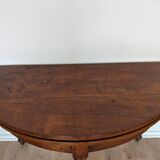 Folding half-moon table